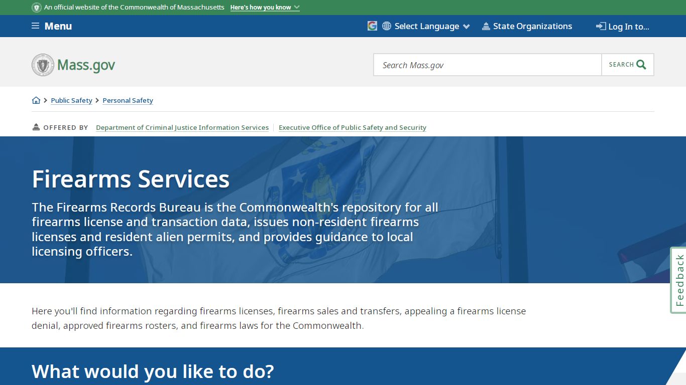Firearms Services | Mass.gov